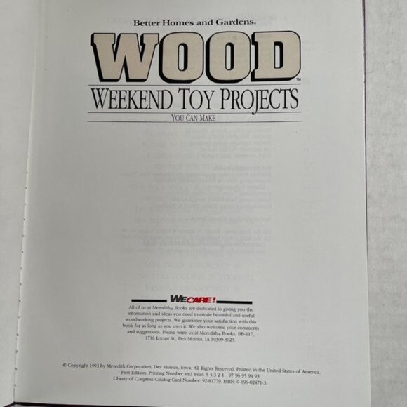 Better Homes and Gardens Wood Weekend Toy You Can Make Book 1993 Decor DIY - Picture 4 of 8